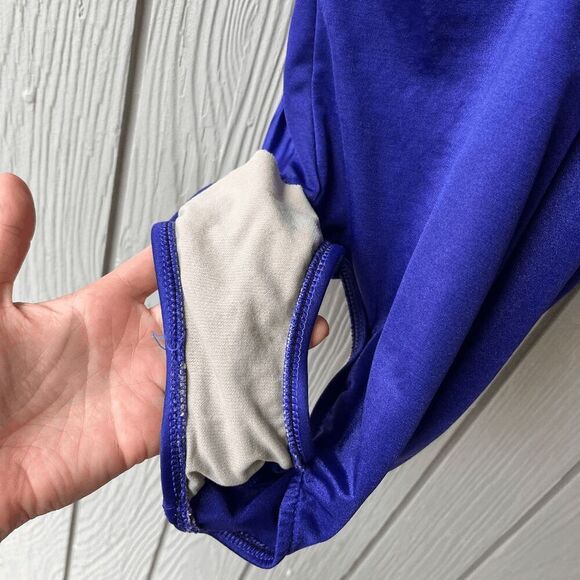 Maxine of Hollywood Vintage Purple One-Piece Swimsuit – Made in USA – Sz 12 - Picture 9 of 10